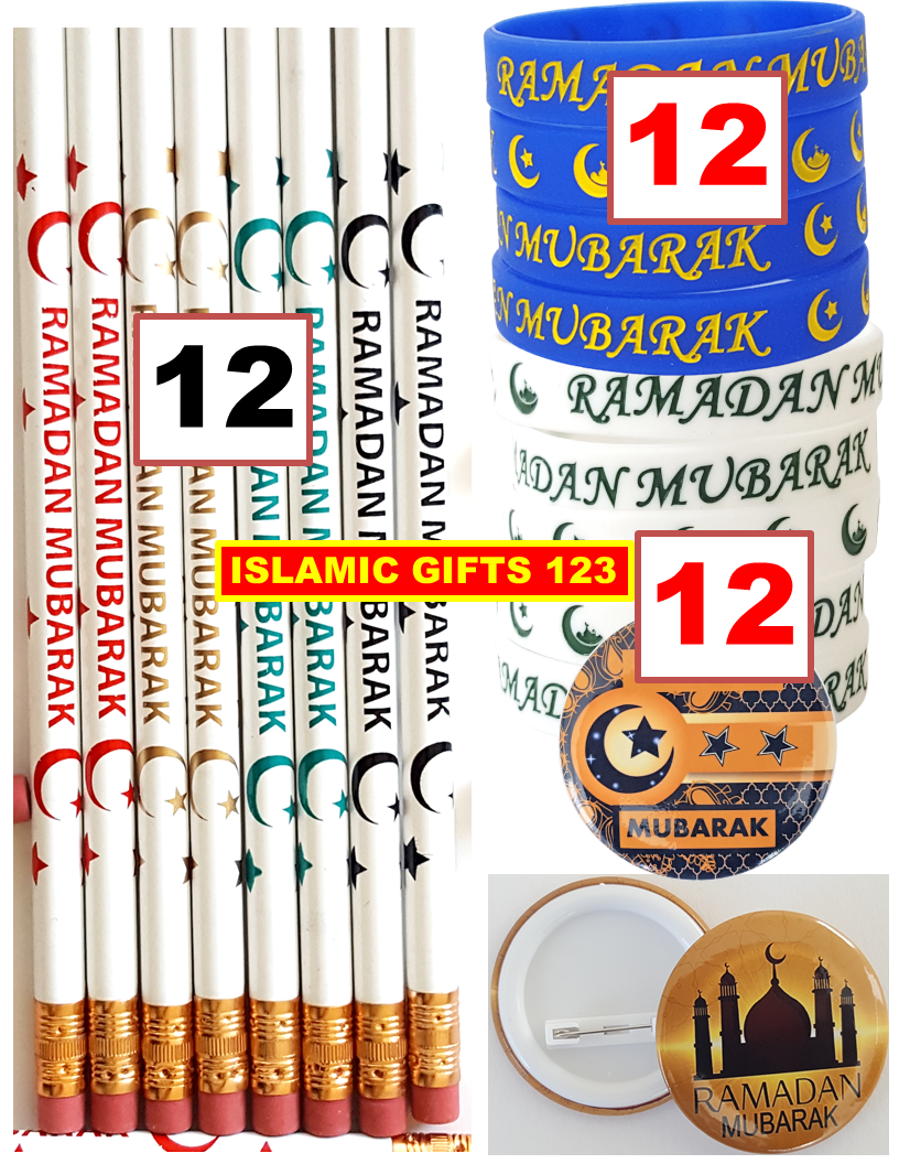 Ramadan 36 Piece Favors with Buttons