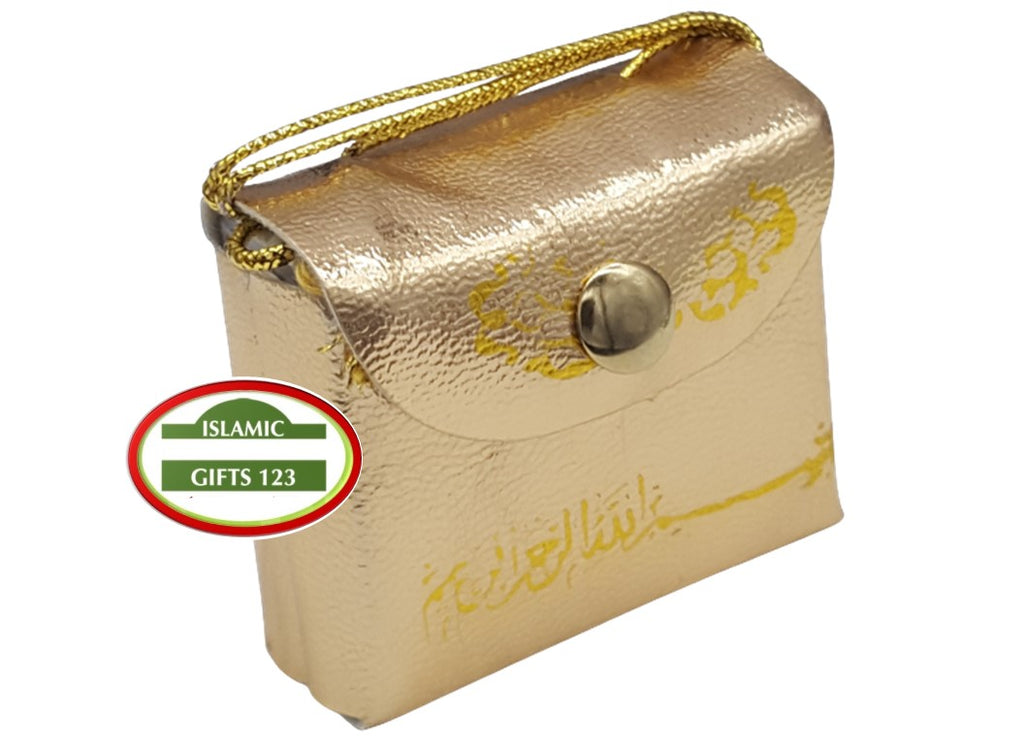 Mini Quran in Gold Bag Hanger - Elegant Wedding Favor