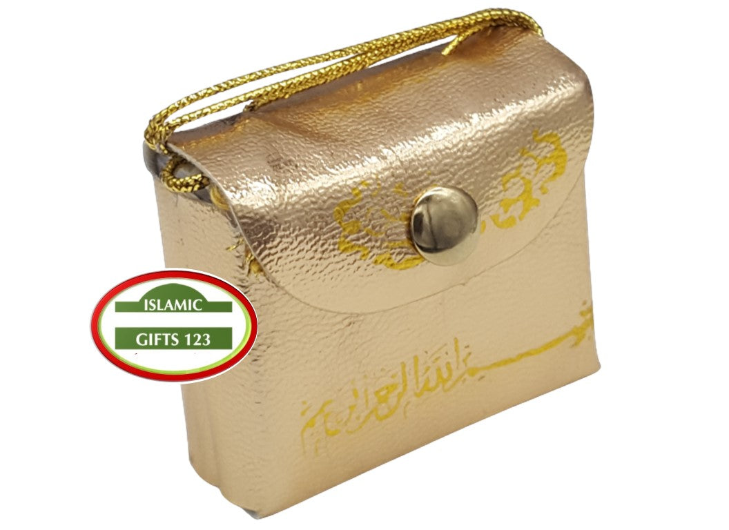 Mini Quran in Gold Bag Hanger - Elegant Wedding Favor