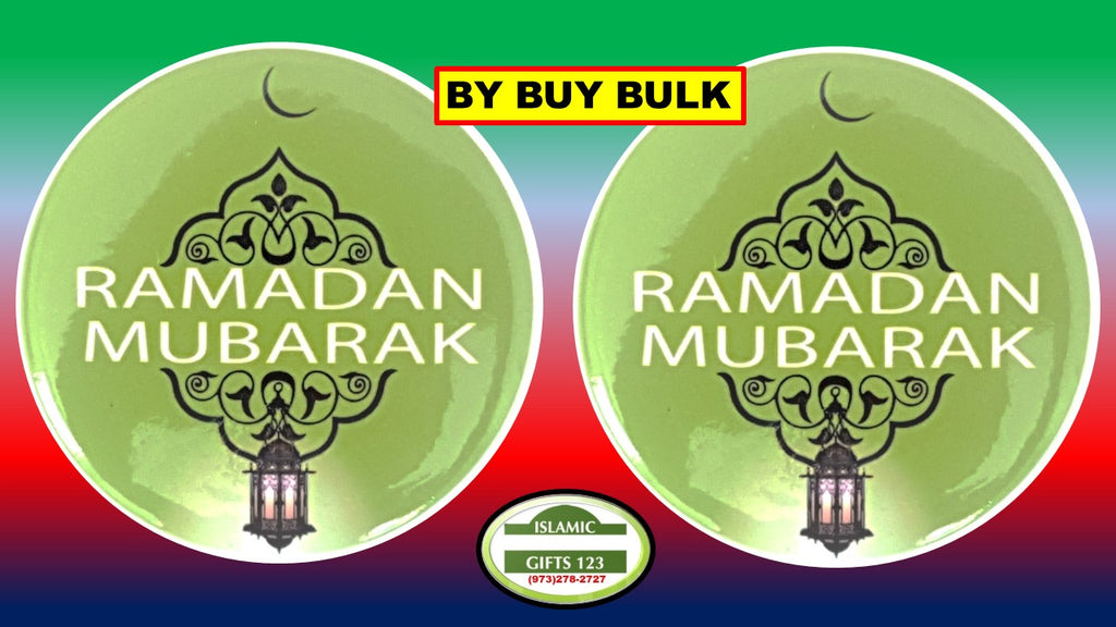Ramadan Button Pins for Stylish Festive Accessories Green