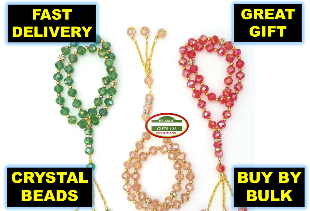 Crystal Prayer beads Tasbih10mm Muslim Prayer Beads Ramadan Gift