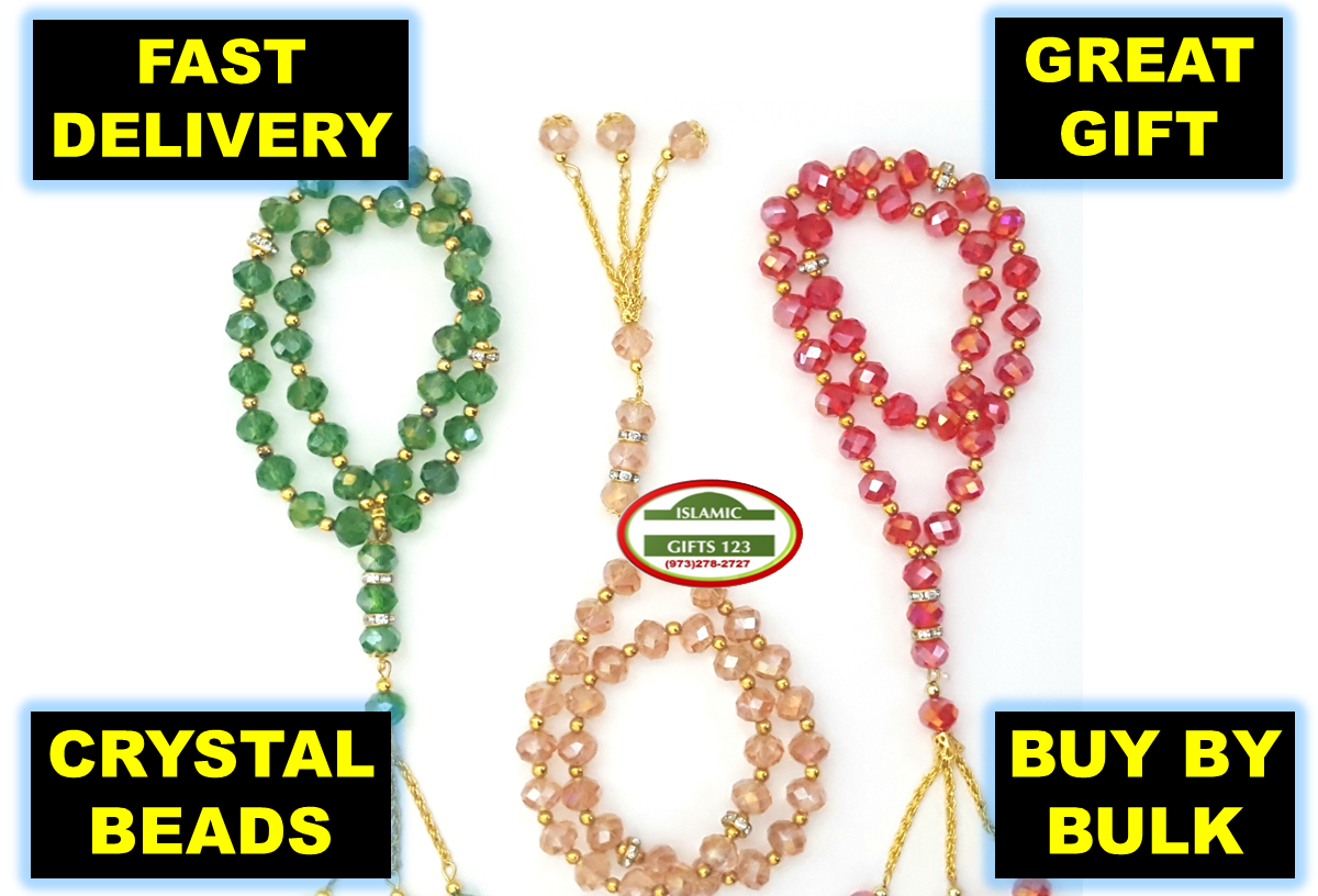 Crystal Prayer beads Tasbih10mm Muslim Prayer Beads Ramadan Gift
