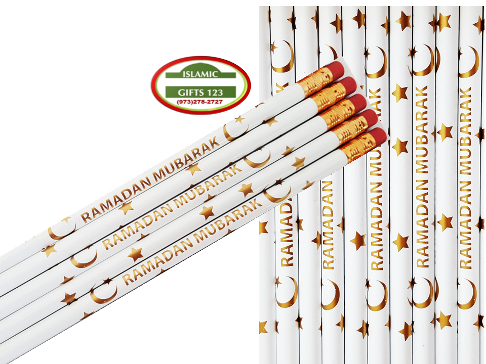 Buy Ramadan Mubarak Pencils in Bulk – Pack of 500 Custom Islamic Pencils