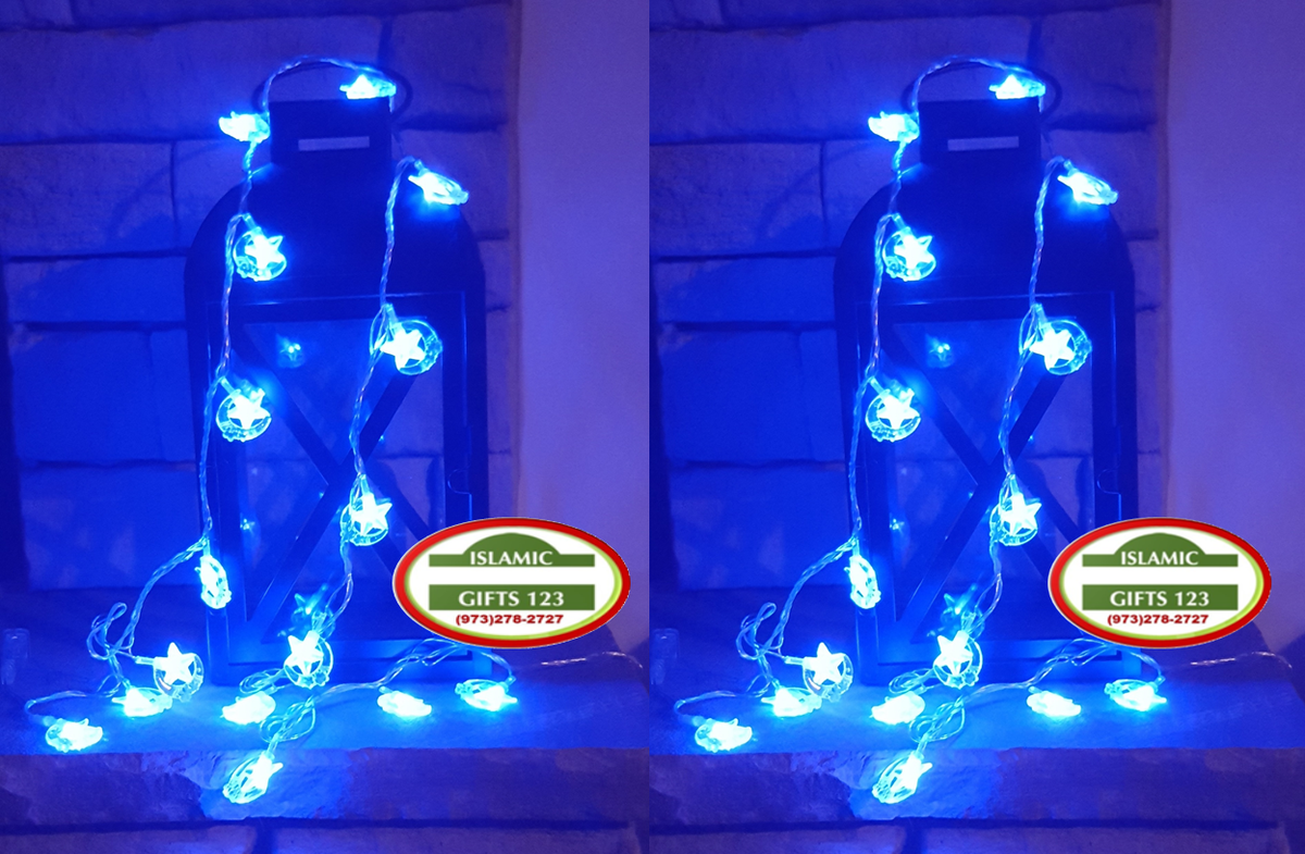 Ramadan Light Blue BULK 3D Ramadan Decoration