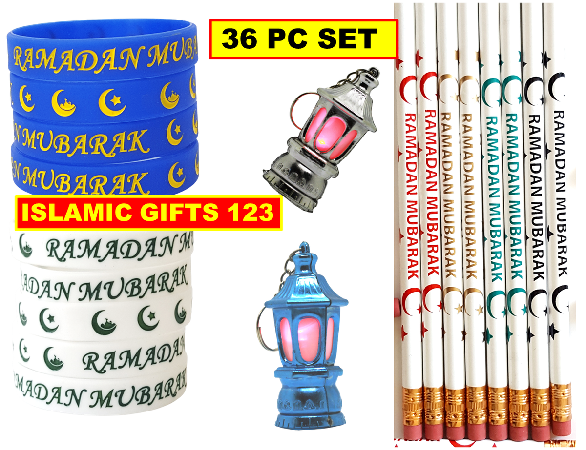 Ramadan Favors 36 PCS  Lantern+Pencils+Bands