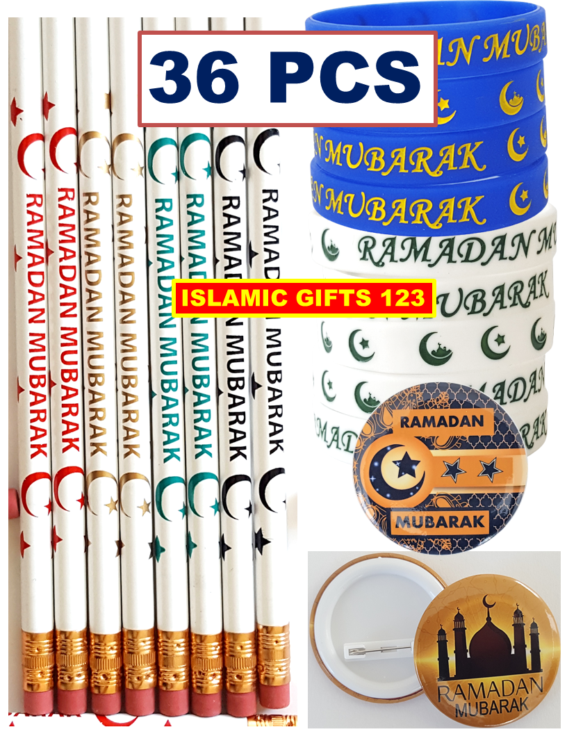 Ramadan 36 Piece Favors with Buttons
