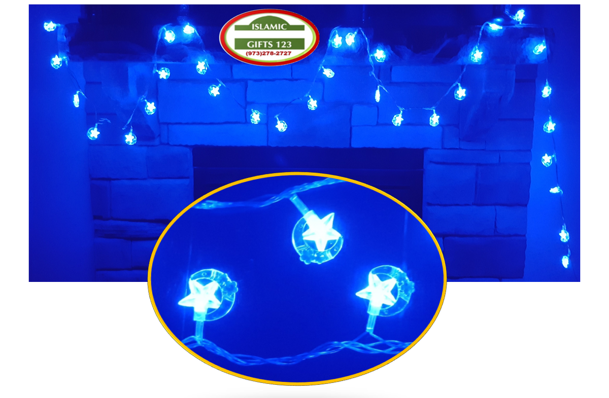 Ramadan Light Blue BULK 3D Ramadan Decoration