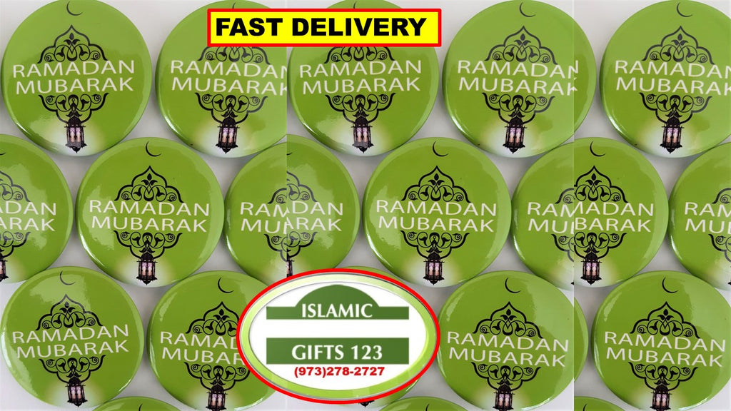 Ramadan Button Pins for Stylish Festive Accessories Green