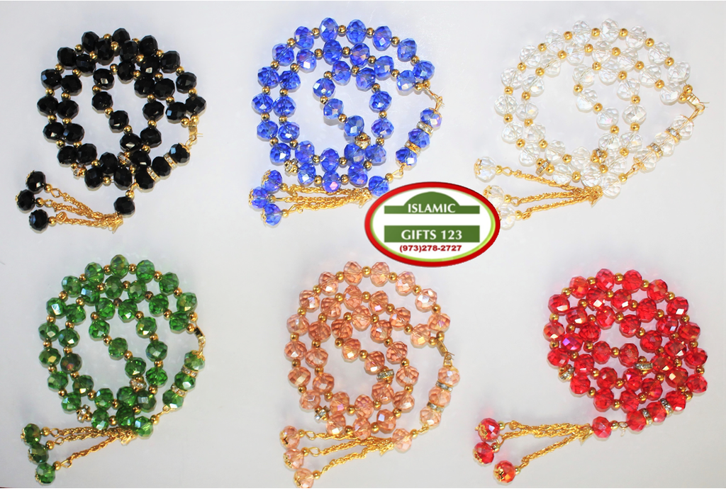 Crystal Prayer beads Tasbih10mm Muslim Prayer Beads Ramadan Gift