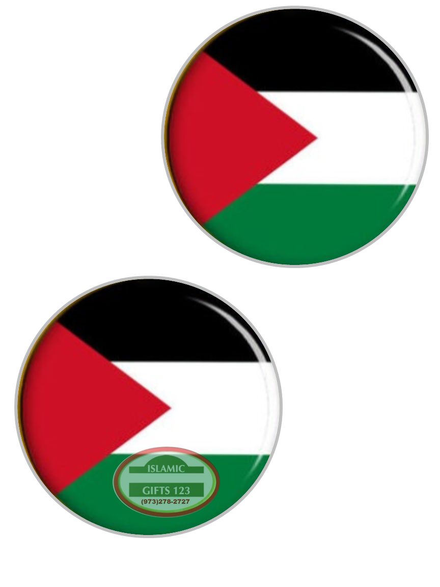 Palestine Flag Lapel Round Palestinian Pins