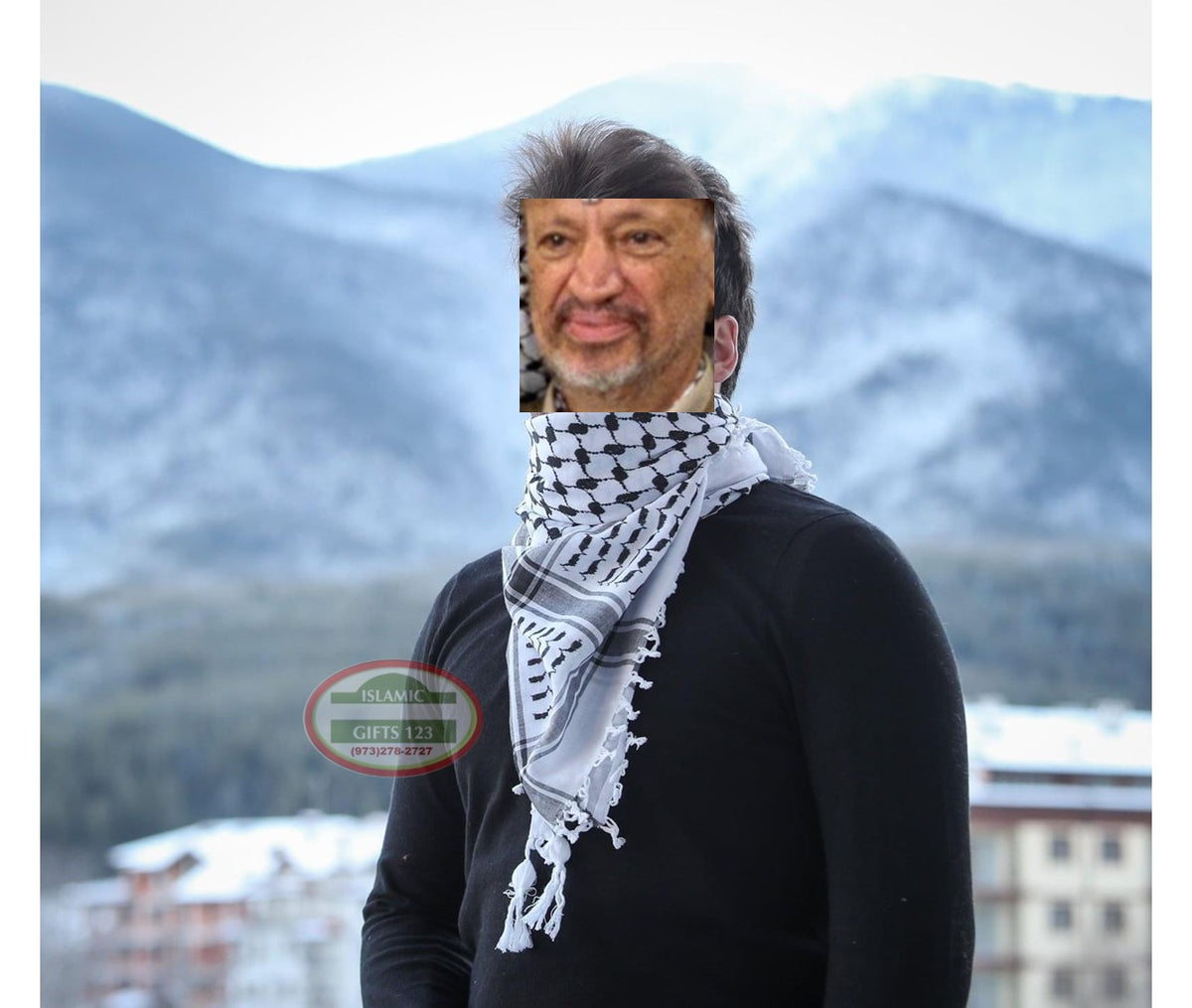 Palestine Scarf 2 IN 1*Pack+BW Keffiah Palestinian scarf