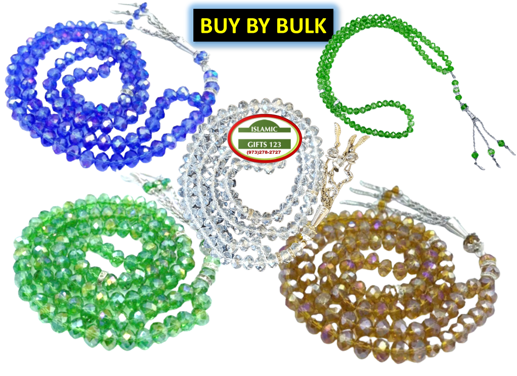 Crystal Prayer beads (24)Tasbih 8mm Muslim Prayer Beads Ramadan Gift