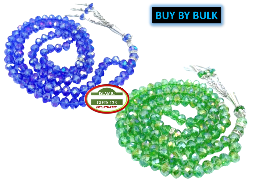 Crystal Prayer beads (24)Tasbih 8mm Muslim Prayer Beads Ramadan Gift