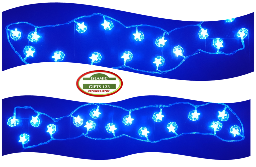 Ramadan Light Blue BULK 3D Ramadan Decoration