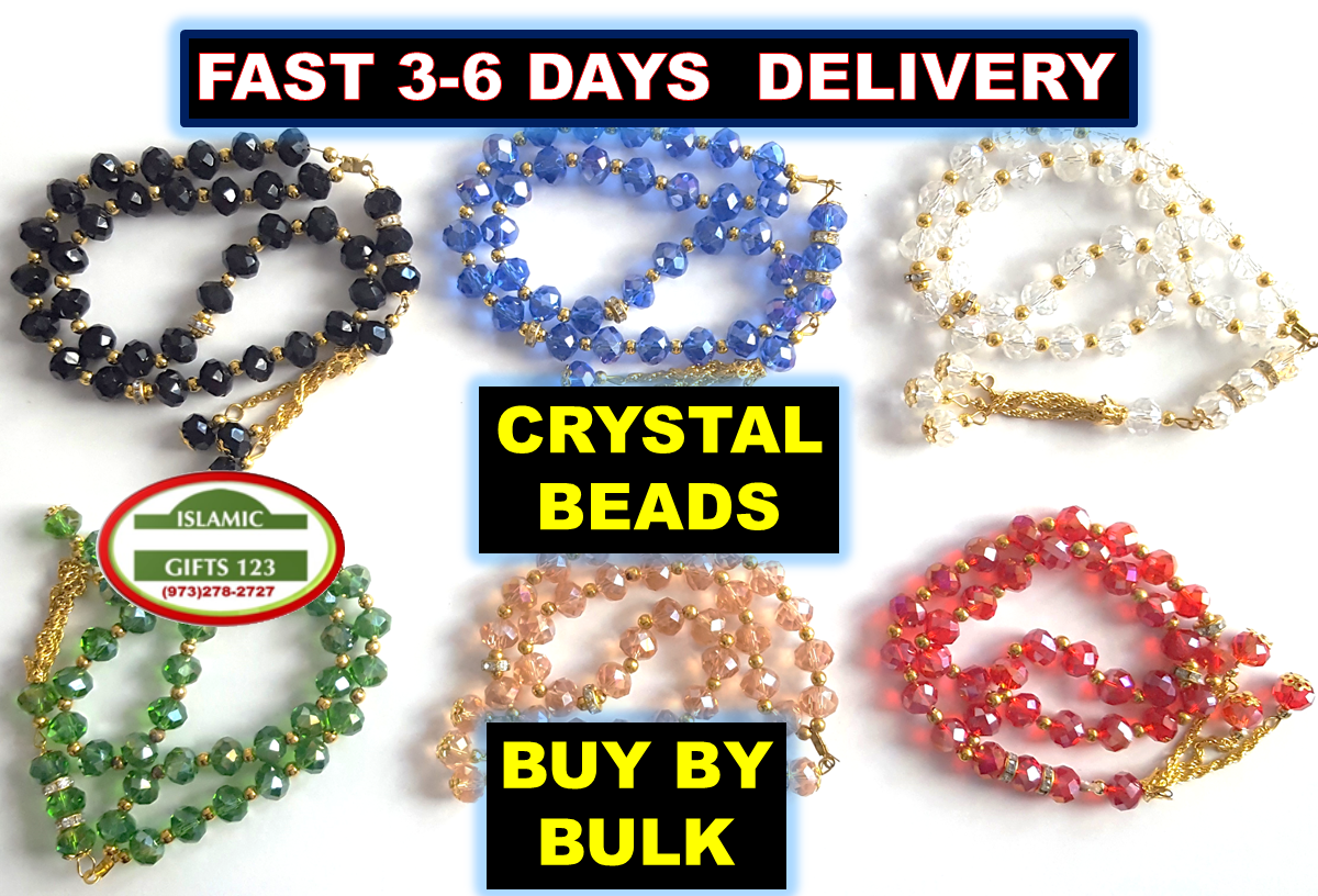 Crystal Prayer beads Tasbih10mm Muslim Prayer Beads Ramadan Gift
