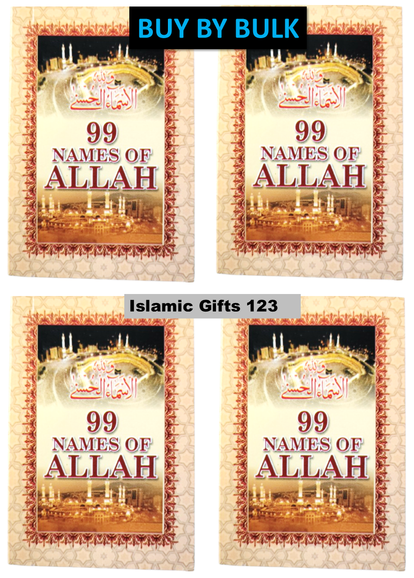99 Names of Allah-100 Names of Allah Pocket Size Asma'ul Husna Arabic & English