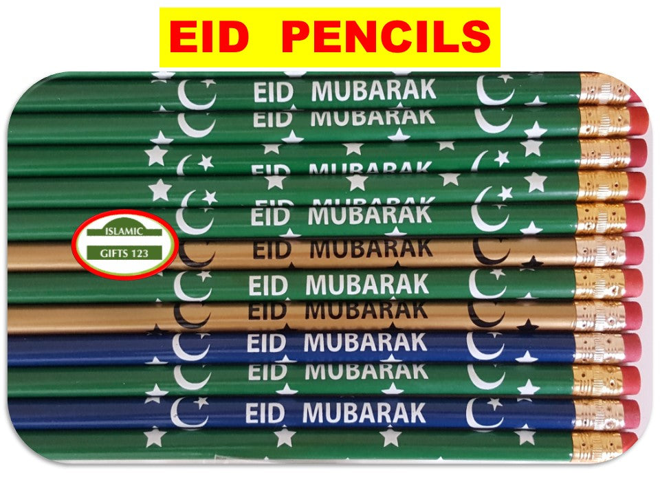 Eid Mubarak Pencils Bulk Eid Favors