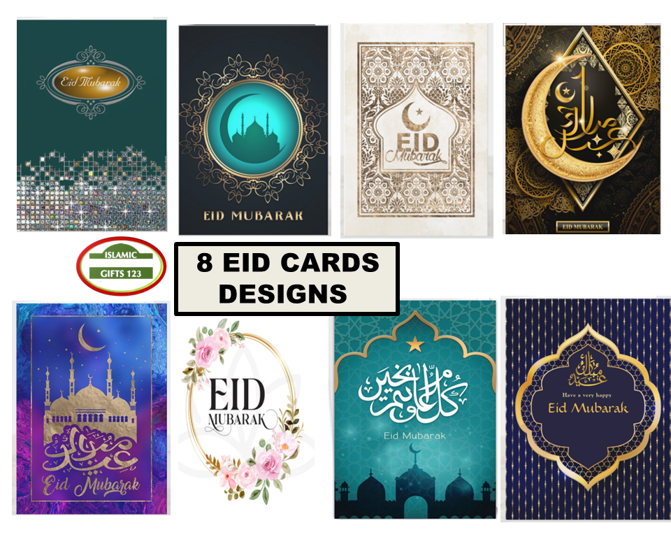 Eid Mubarak Greeting Cards-Beautiful Cards for Eid Celebrations