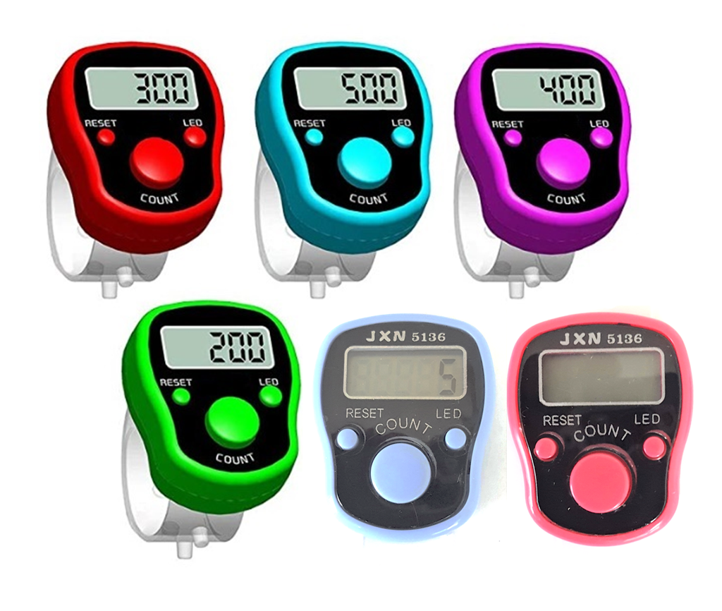 Electronic Finger Counter, Resettable Hand Tally, 5 Digit Number and LCD Electronic Digital Display