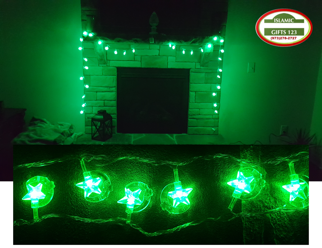Ramadan Lights(18)Green 3D Ramadan decoration
