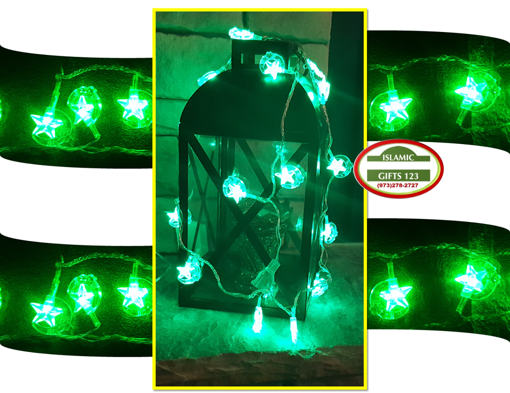 Ramadan Green Lights Decoration Bulk Packs for Festive Ambiance