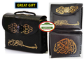 Mini Quran with Black Leather Bag – Perfect Wedding Favor for Islamic Events
