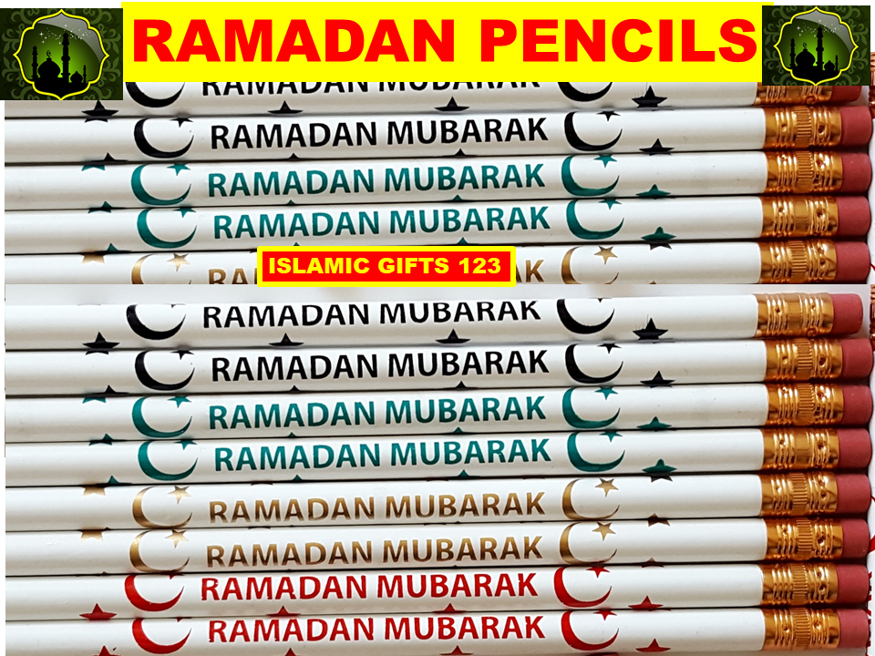 Buy Ramadan Mubarak Pencils 1000 Bulk