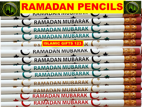 Buy Ramadan Mubarak Pencils 1000 Bulk