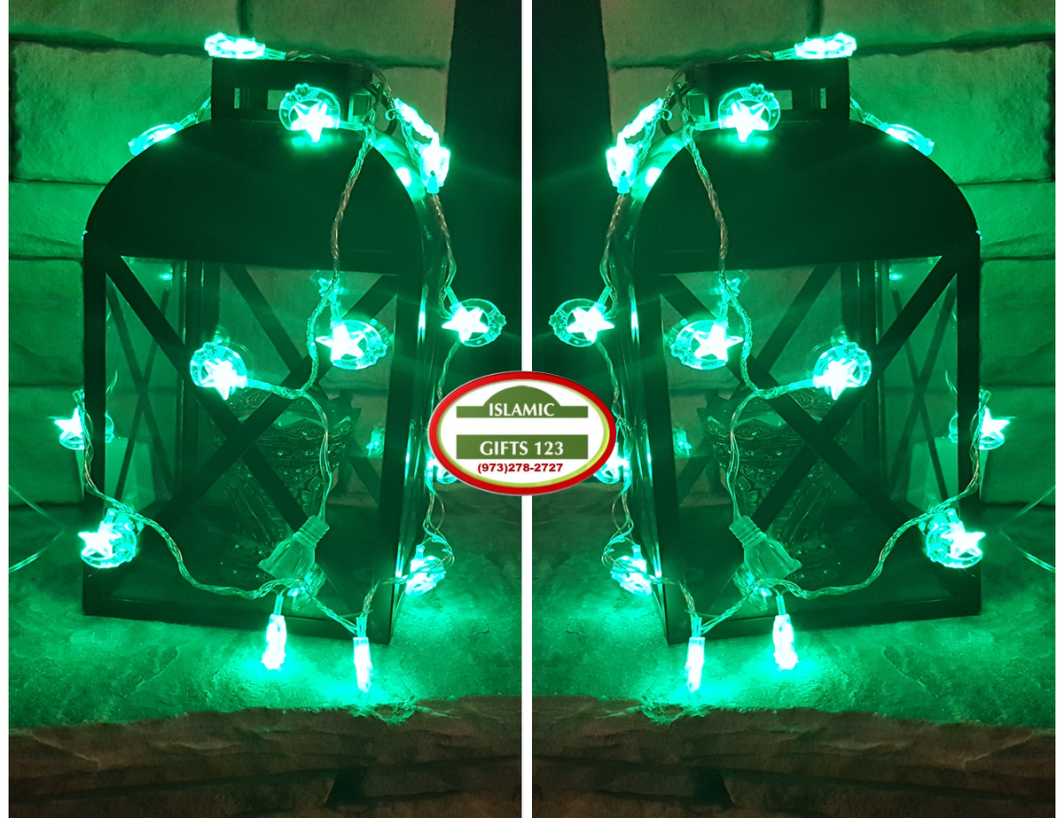 Ramadan Green Lights Decoration Bulk Packs for Festive Ambiance
