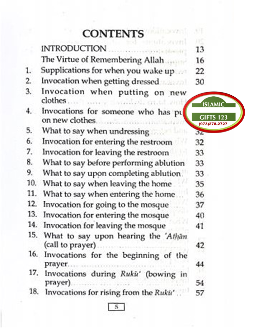 Fortress of the Muslim Invocations From the Quran Sunnah (Pocket Size) DUS