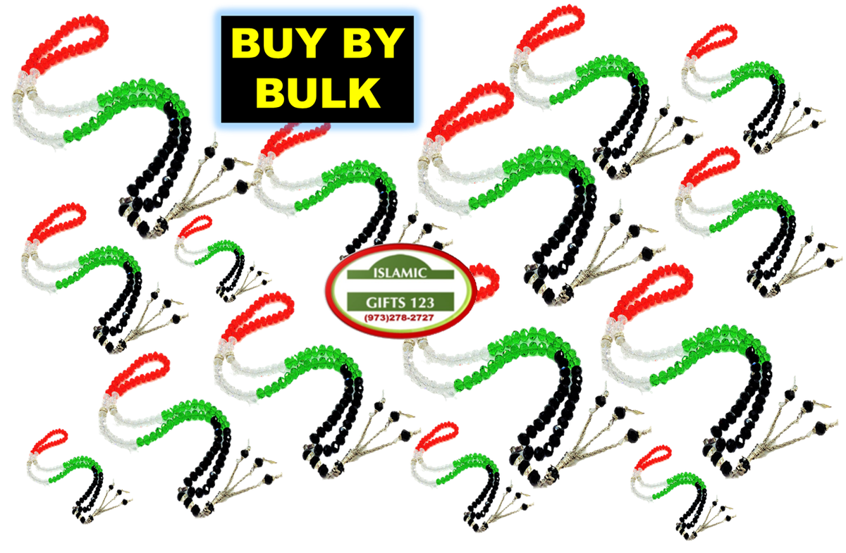 Palestine Flag Misbaha 99ct prayer beads Palestinian beads