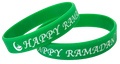 Happy Ramadan Green Wristbands – Perfect Favors for Ramadan Celebrations