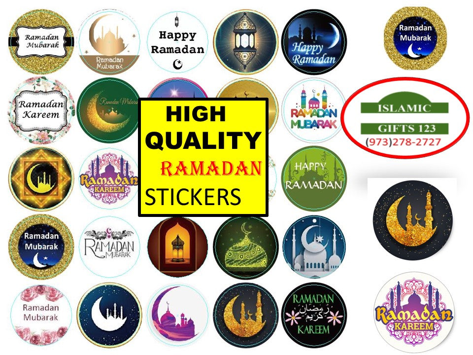 Ramadan Mubarak Stickers 1000-1 Inch