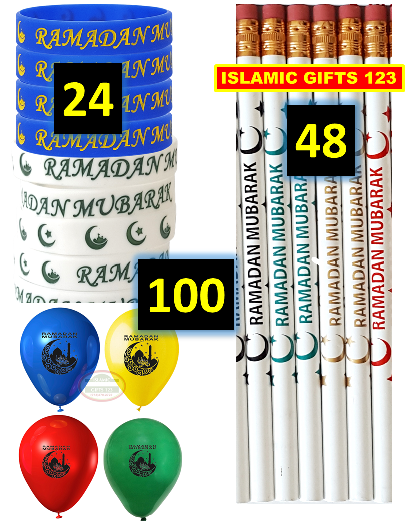 Ramadan Party Favors 172 PCS Set with Balloons – Perfect for Ramadan Celebrations
