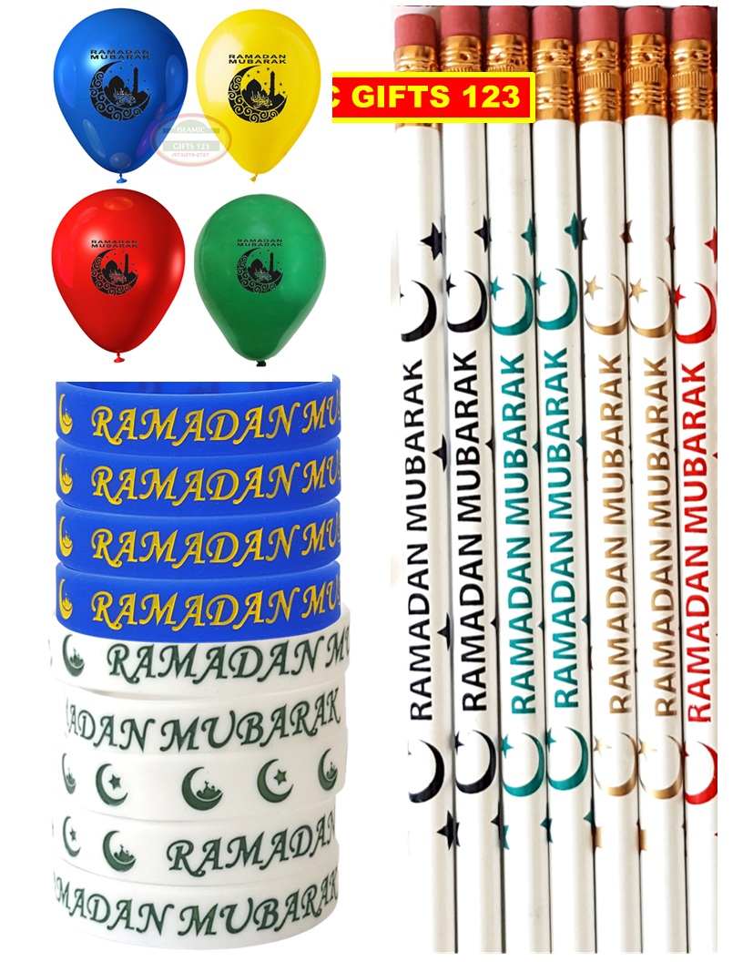 Ramadan Party Favors 172 PCS Set with Balloons – Perfect for Ramadan Celebrations