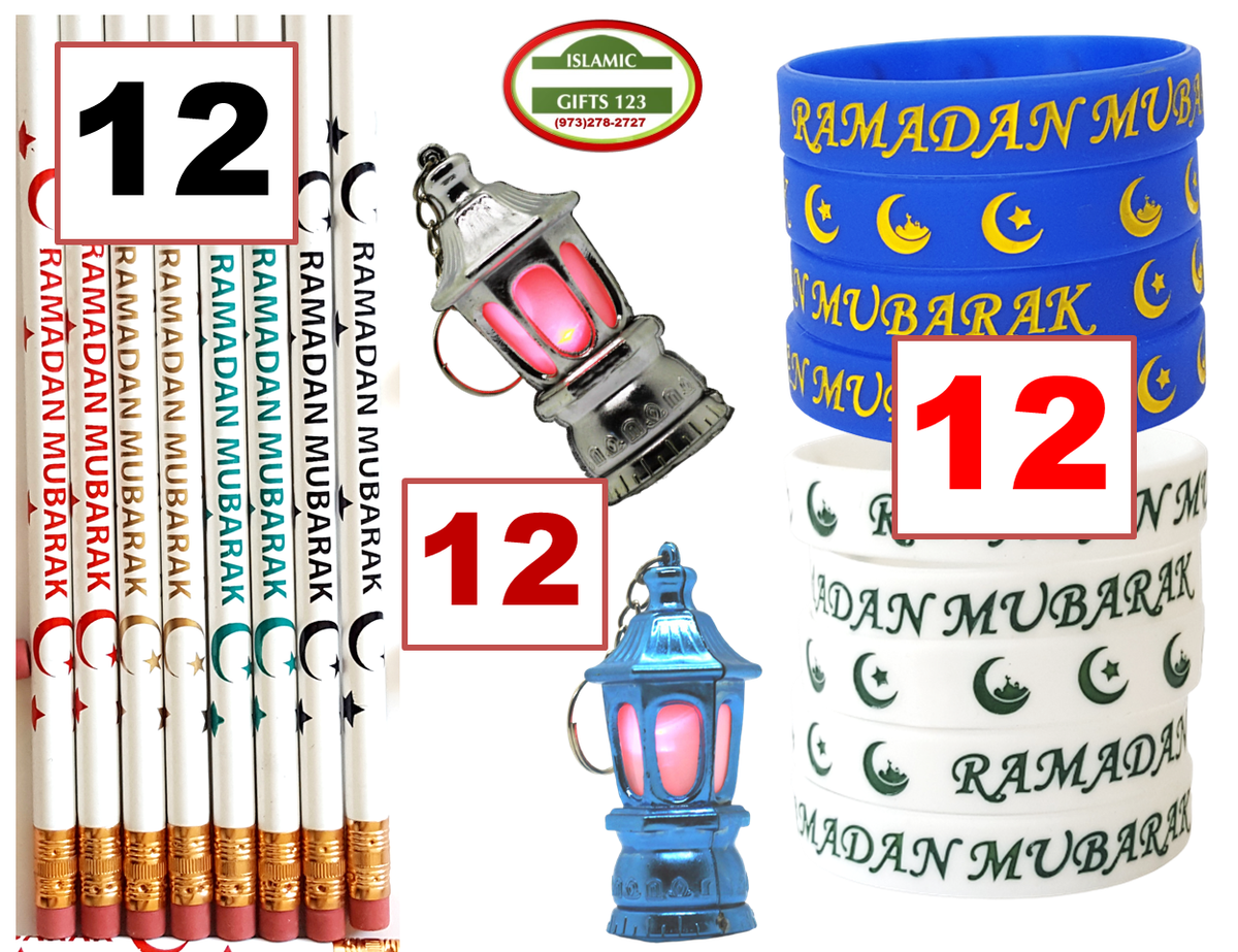 Ramadan Favors 36 PCS  Lantern+Pencils+Bands