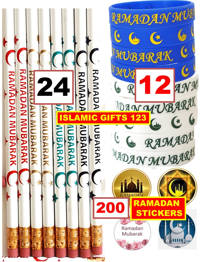 Ramadan Stickers & Favors 236-Pieces Set for Ramadan Gift Bags