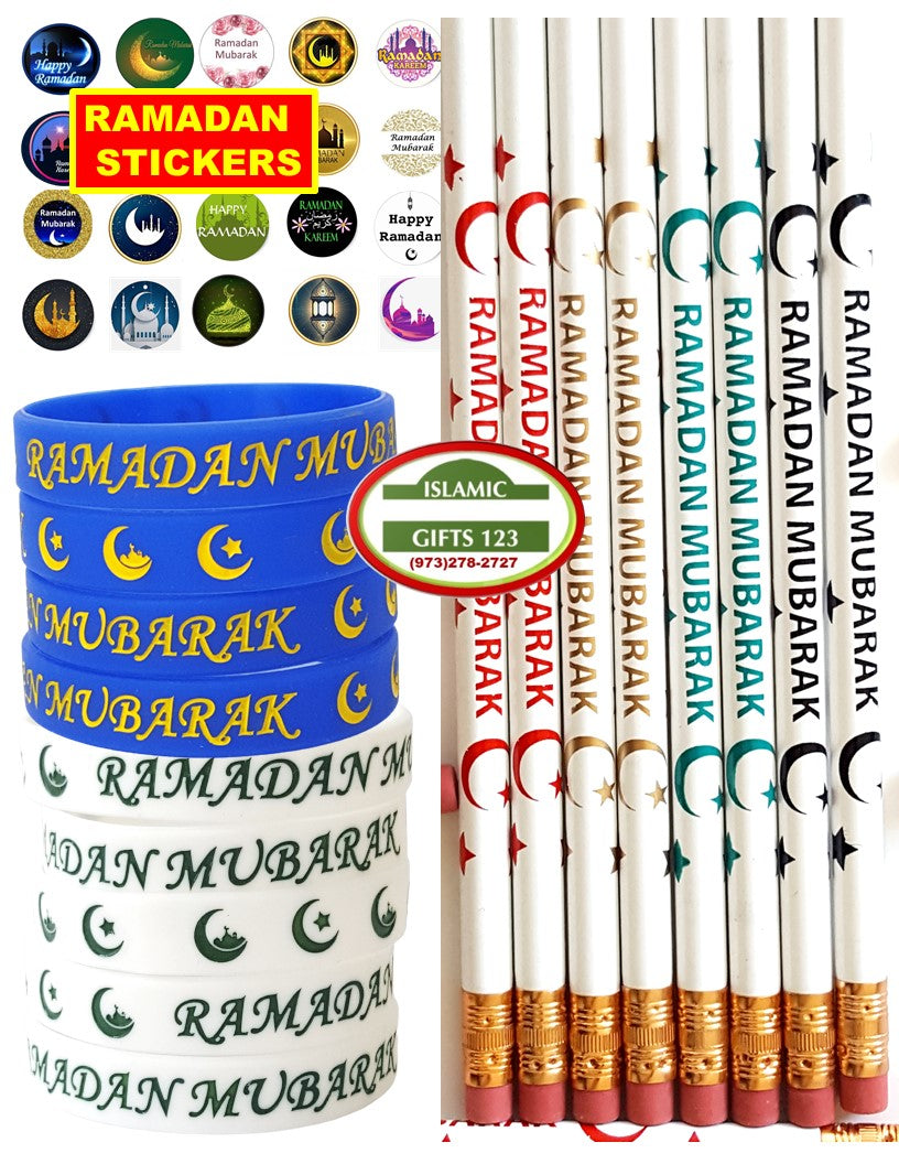 Ramadan Stickers & Favors 236-Pieces Set for Ramadan Gift Bags
