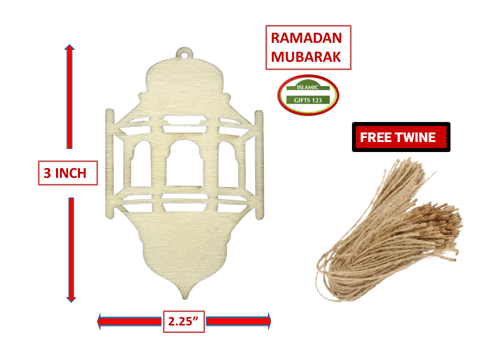 Ramadan Lantern DIY Wooden Cutout - Creative Ramadan Decor