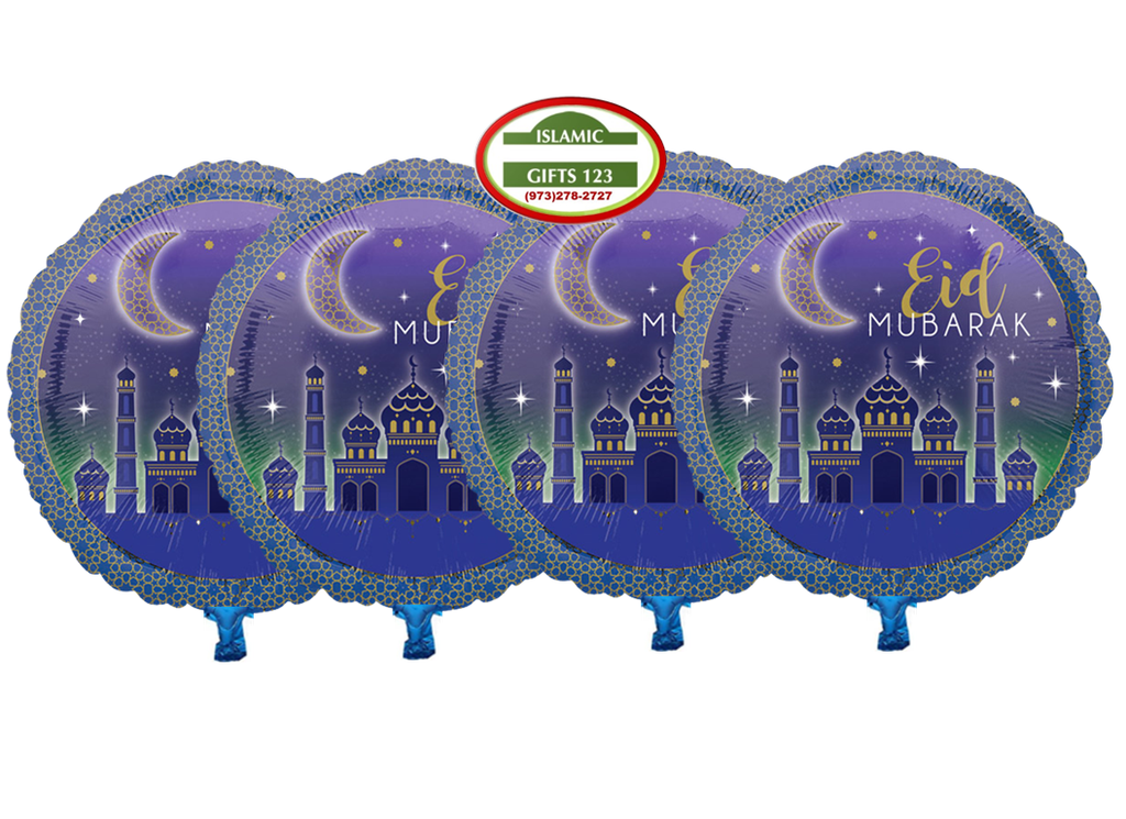 EID Mubarak Mylar Balloons 50/100