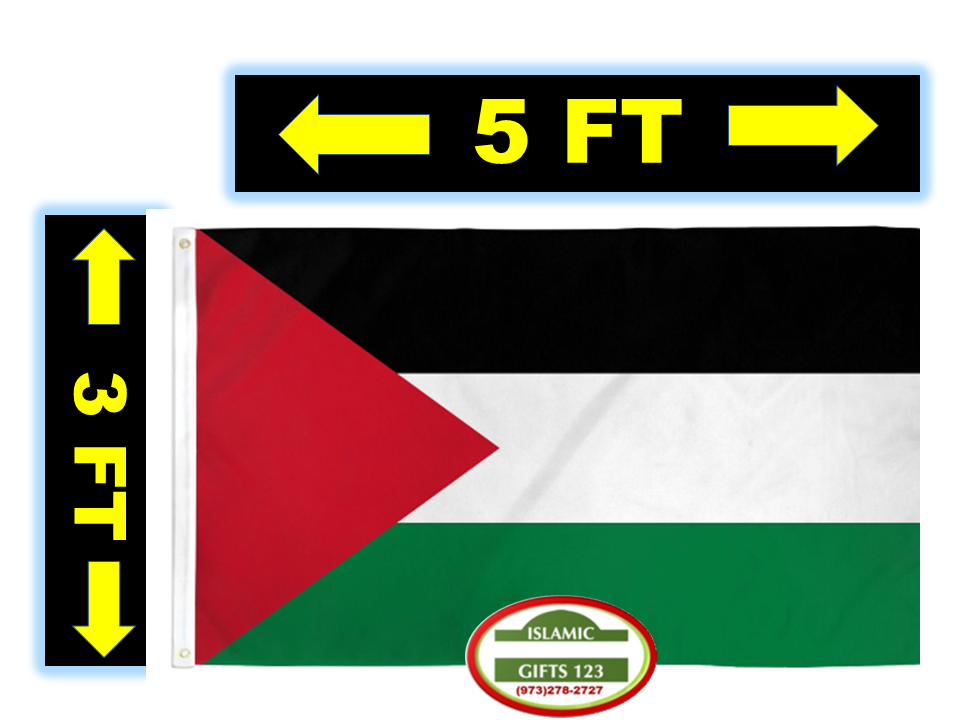 Large Palestine Flag 3' x 5' – Premium Quality Palestinian Flag