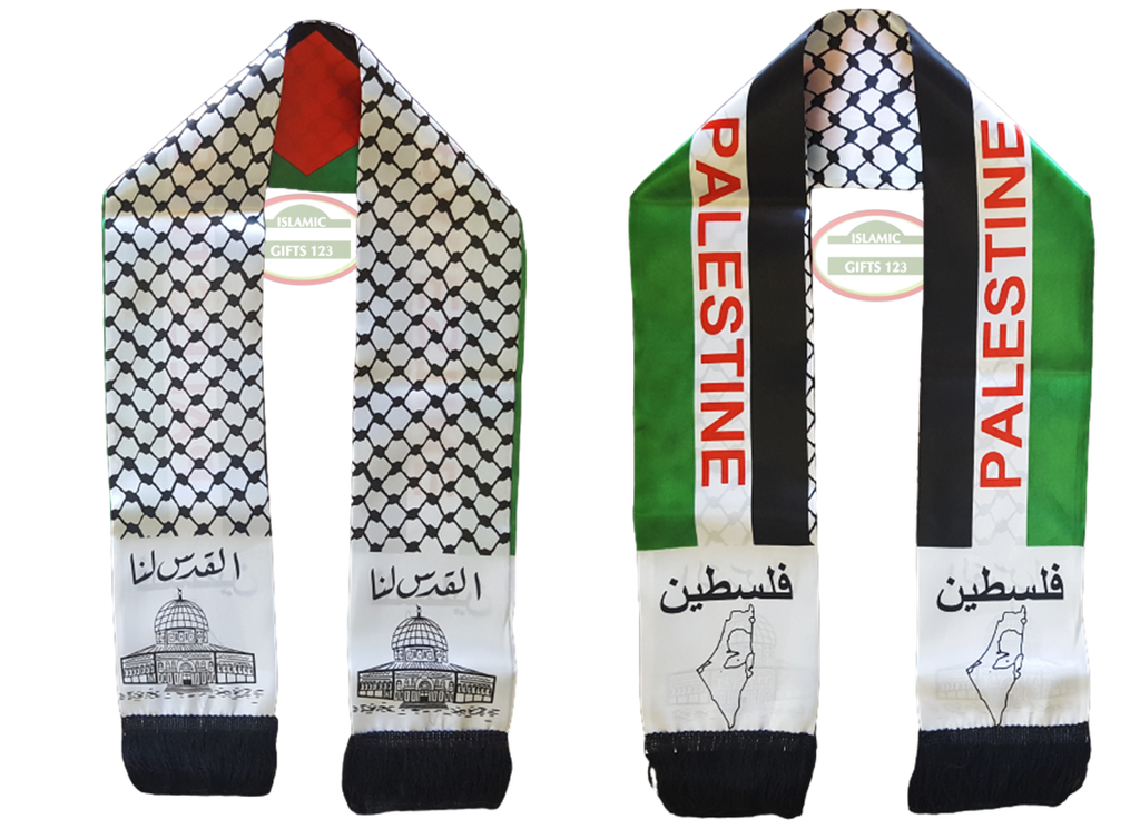 Palestine Flag Map Scarf – Authentic Palestinian Scarf Design