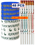48 Pcs Ramadan Pencils and Bands Favor Set Perfect for Ramadan Gifting