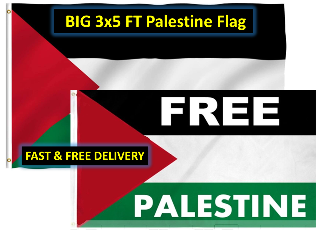 Free Palestine Flag – Large 3x5 Palestine Flag – Show Your Support