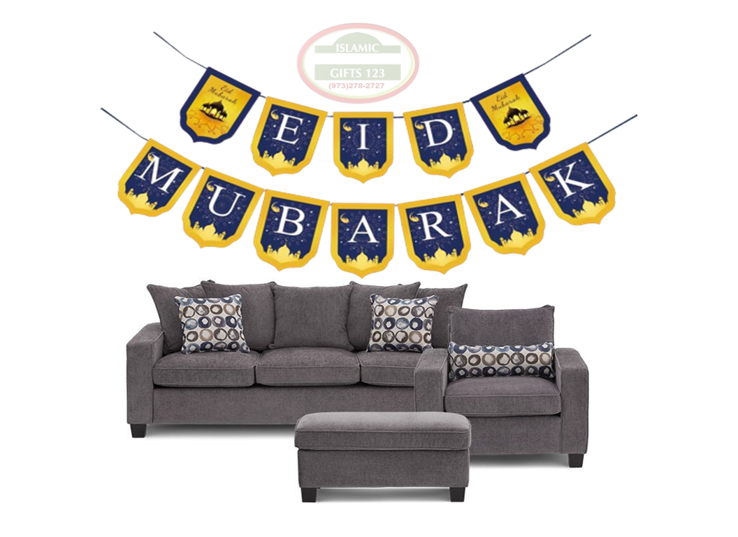 EID MUBARAK Letters Banners w/strings