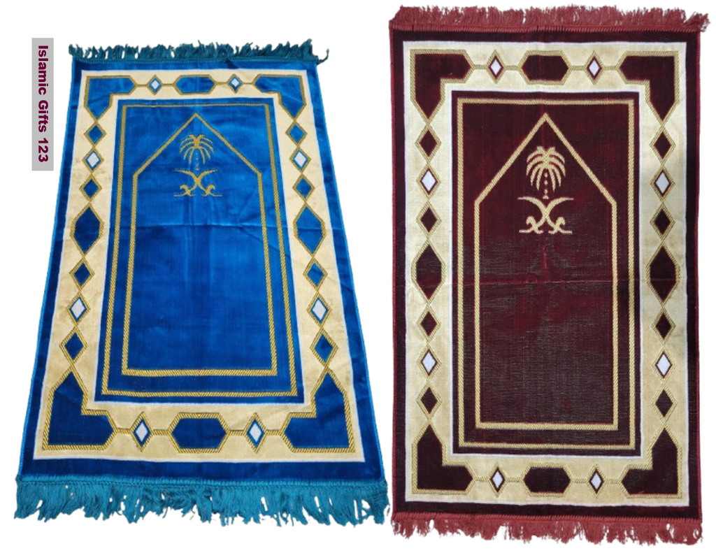 Islamic Prayer Rugs Turkish rugs 18 Oz High Quality Ramadan Gift