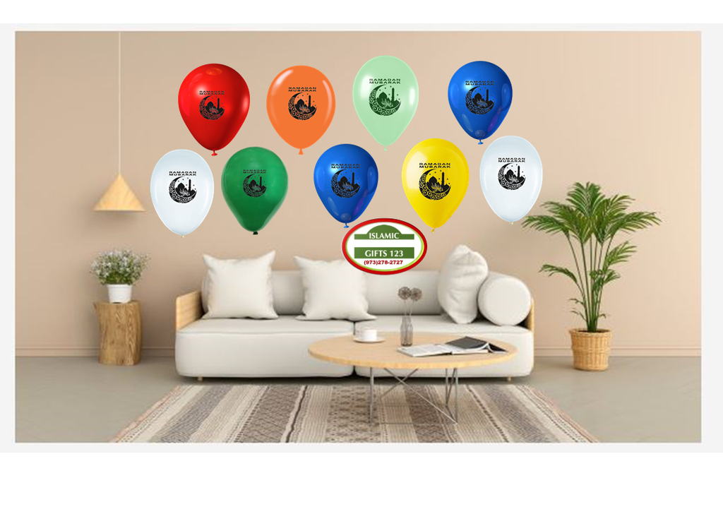 Ramadan Decor 21 PCS Banner+balloons Value pack