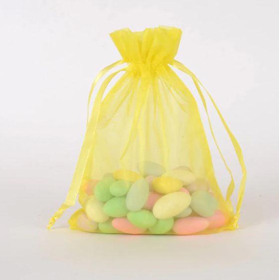 Favor Bags Yellow 4 x 5.5 Inch Empty Flat Gift Bags for Parties