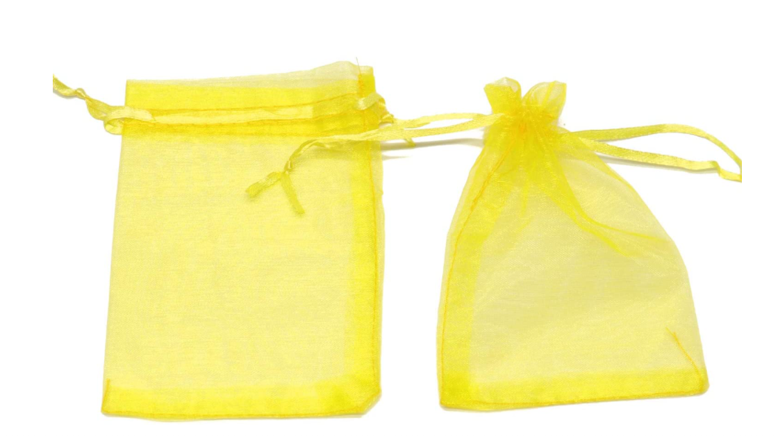 Favor Bags Yellow 4 x 5.5 Inch Empty Flat Gift Bags for Parties