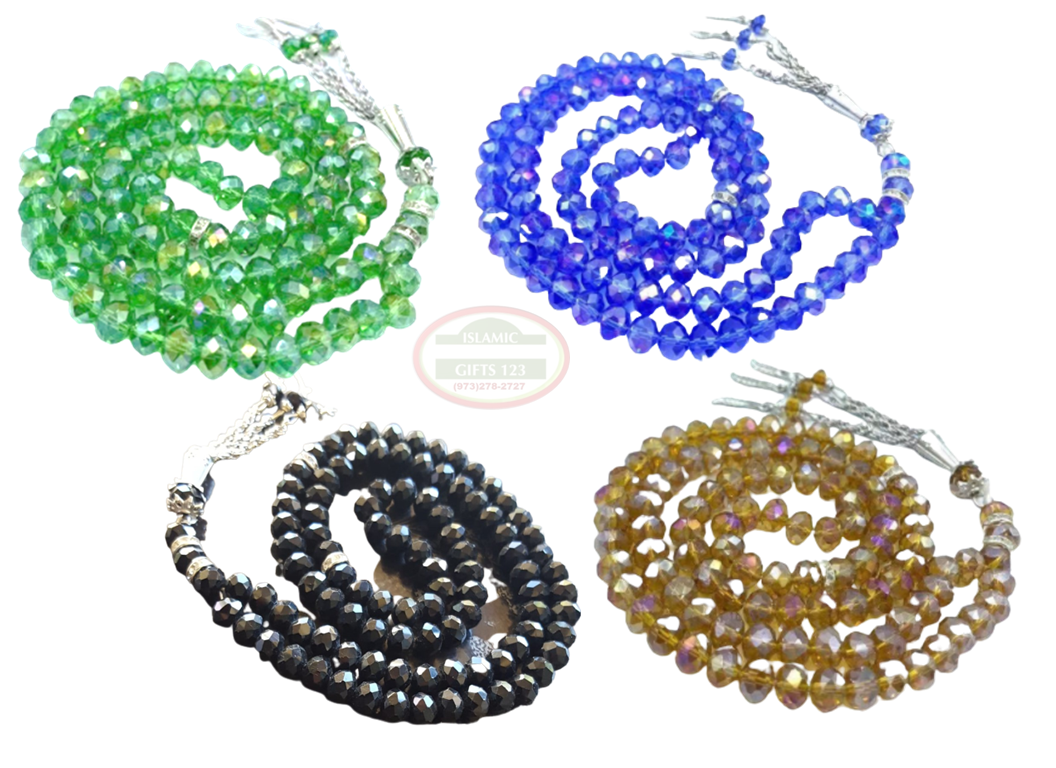 Crystal Prayer beads (24)Tasbih 8mm Muslim Prayer Beads Ramadan Gift